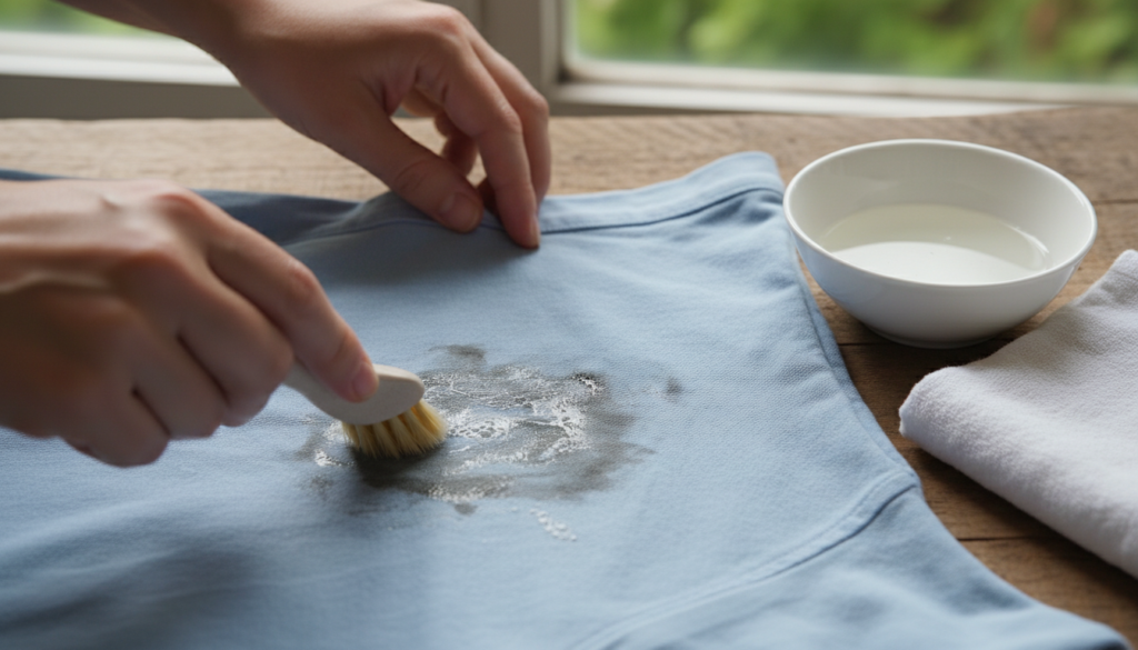 Comment enlever de la graisse de vélo sur un vêtement ?