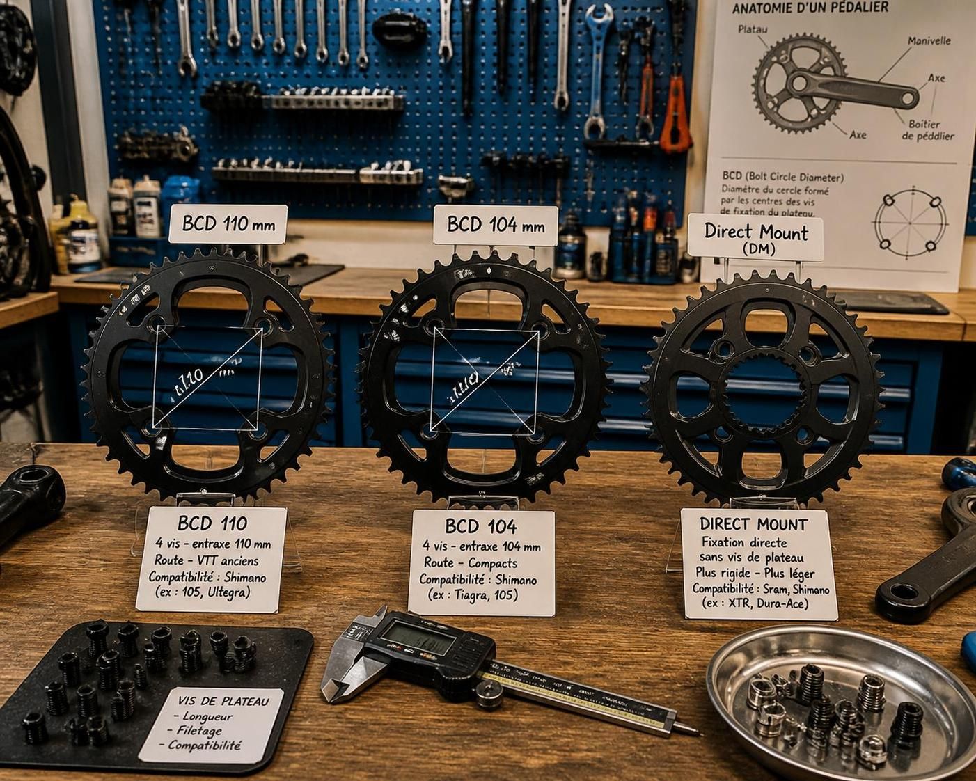 découvrez tout ce qu'il faut savoir sur le plateau vélo : nombre de dents idéal, compatibilité avec votre transmission et critères essentiels pour bien choisir votre équipement.