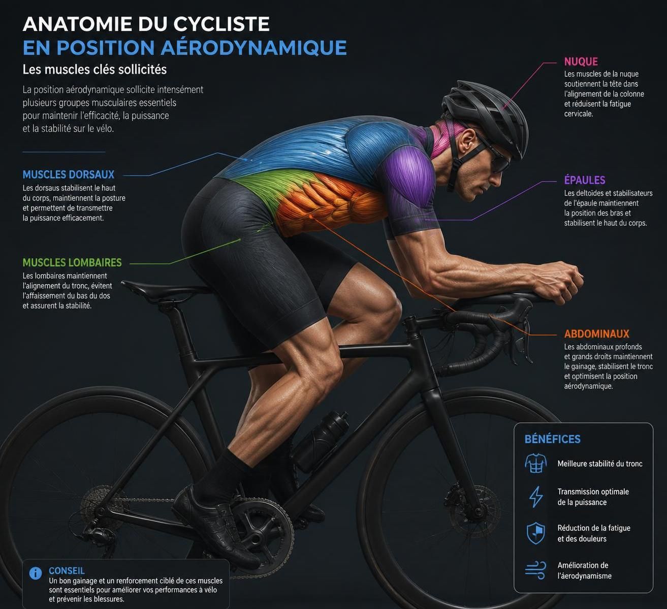 découvrez quels muscles sont sollicités lors de la pratique du vélo et comment cet exercice renforce votre corps de manière efficace.