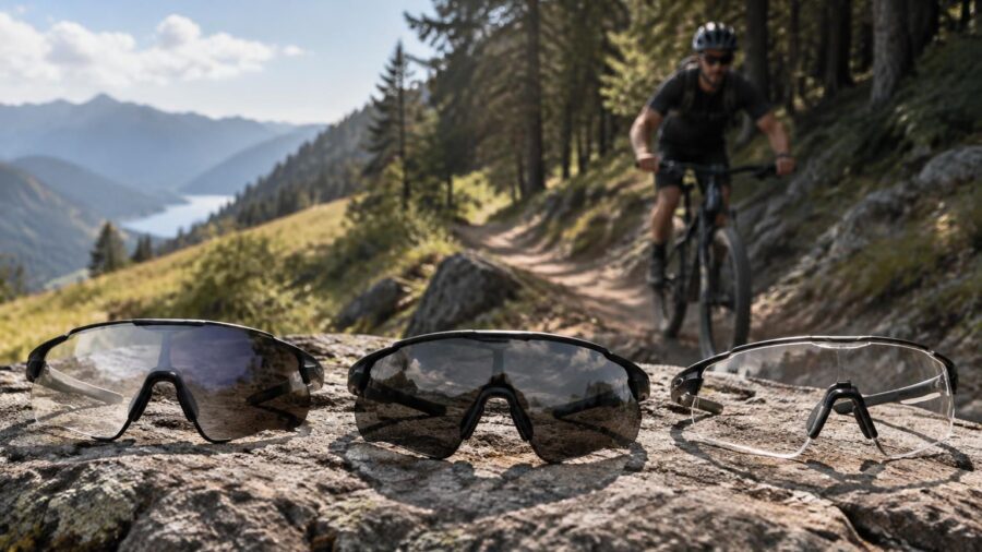 photochromiques, polarisées ou transparentes : comparez les lunettes de vélo et choisissez la protection adaptée à votre pratique et aux conditions météo.